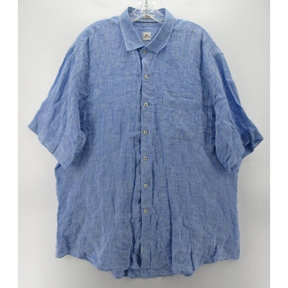 Peter Millar Shirt XL Linen Button Down Pocket Preppy Relaxed Knit - Picture 1 of 9